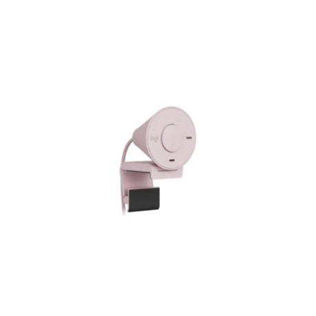 Cámara Web Logitech Brio 300 1080p USB-C con Corrección Iluminación Automática Micrófono Color Rosa