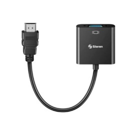 Convertidor Steren HDMI a VGA Audio-Video Color Negro