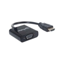 Convertidor Video Manhattan HDMI a VGA Color Negro