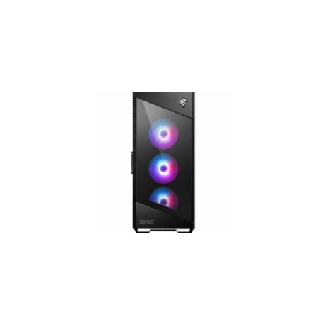 Gabinete MSI Velox 100R Cristal Templado ARGB Media Torre ATX/Mini ITX/Micro ATX GPU Vertical 4xVentiladores Color Negro