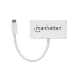 Hub Manhattan 3 Puertos USB 3.2 Gen1 con Power Delivery Color Blanco