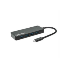 Hub Manhattan USB 3.2 Gen1 Tipo C 4 Puertos USB-A