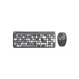 Kit Teclado y Mouse Acteck Creator Chic Colors MK470 Inalámbrico 2xBaterías AAA Incluidas Color Gris