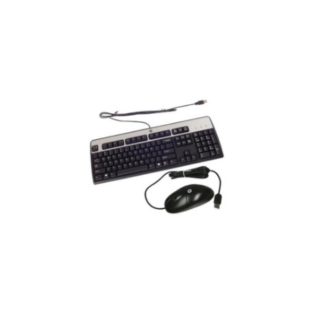 Kit Teclado y Mouse HPE USB US Color Negro