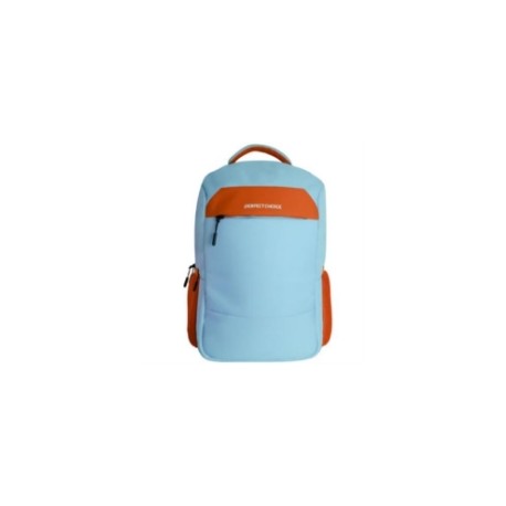 Mochila Perfect Choice Fearless para Laptop 15.6" Color Azul-Naranja