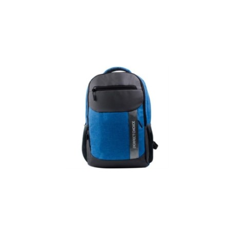 Mochila Perfect Choice Youth para Laptop 15.6" Color Negro-Azul