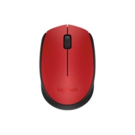 Mouse Logitech M170 Inalámbrico Plug and Play USB Color Rojo