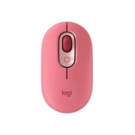 Mouse Logitech Pop Inalámbrico Emoji Personalizable Color Rosa Coral