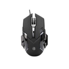 Mouse Manhattan Gaming Óptico LED 6 Botones Color Negro