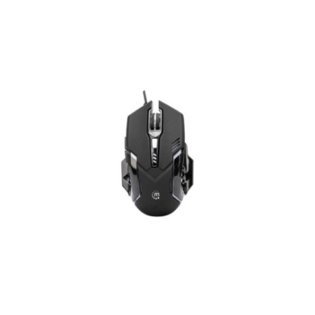 Mouse Manhattan Gaming Óptico LED 6 Botones Color Negro