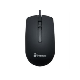 Mouse Nextep Alámbrico USB 1000 dpi Color Negro