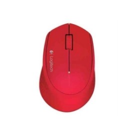 Mouse Óptico Logitech M280 Inalámbrico Color Rojo