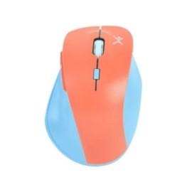 Mouse Perfect Choice Inalámbrico Thumb Ergonómico 1600dpi Color Azul-Coral