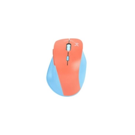 Mouse Perfect Choice Inalámbrico Thumb Ergonómico 1600dpi Color Azul-Coral