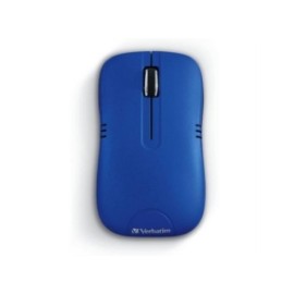 Mouse Verbatim Serie Commuter Óptico Inalámbrico P/Notebooks Color Azul Mate