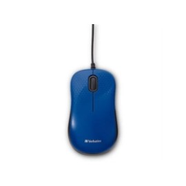 Mouse Verbatim Silent Corded Óptico Color Azul