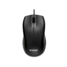 Mouse Verbatim Wired USB 1000 ppi Color Negro