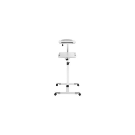 Soporte de Carrito Manhattan para Proyectores/Laptop Altura Ajustable Color Gris-Blanco