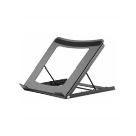 Soporte Manhattan Ajustable para Laptop/Tablet 10" a 15.6" Plegable 5 Posiciones Hasta 5 Kg Color Negro