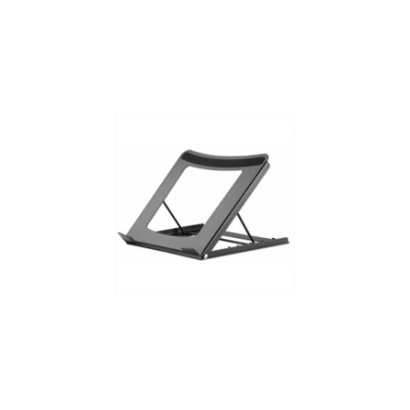 Soporte Manhattan Ajustable para Laptop/Tablet 10" a 15.6" Plegable 5 Posiciones Hasta 5 Kg Color Negro