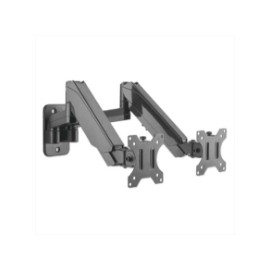 Soporte Monitor Manhattan Universal Pared para 2 Monitores 17" a 32" Pistón Hasta 8 Kg