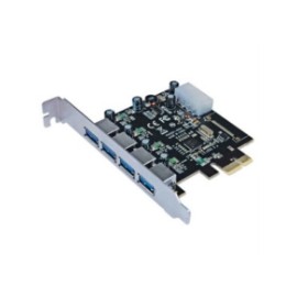 Tarjeta Serial Manhattan PCI Express USB 3.0 4 Puertos Estándar