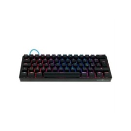 Teclado Mecánico Game Factor KBG560 RGB Teclas Extras Blue Intercambiables Blue Switch USB Color Negro