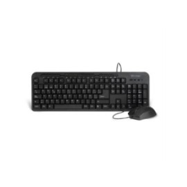 Teclado y Mouse Vorago KM-107 Alámbrico Multimedia USB Color Negro