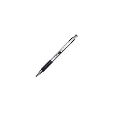 BOLIGRAFO ZEBRA F301 7000 NEGRO RETRACTIL METALICO C/12