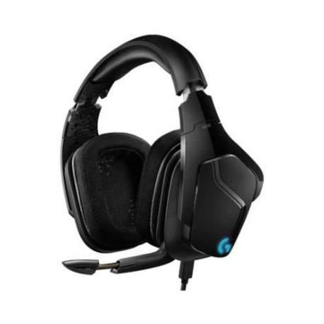 Auriculares Logitech G635 Micrófono Lightsync 7.1 Gaming,Silla Vorago Game Factor CG601 XL Tela Reclinable Color Negro-Azul,Lap