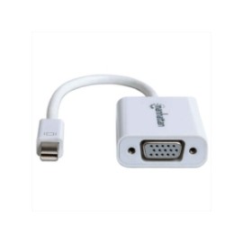 Adaptador Manhattan Activo Mini DisplayPort-M a VGA-H Color Blanco