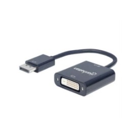 Adaptador Manhattan DisplayPort 1.2a M a DVI-D H Activo Color Negro