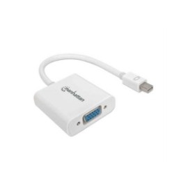 Adaptador Manhattan Mini DisplayPort-M a VGA-H Activo Color Blanco