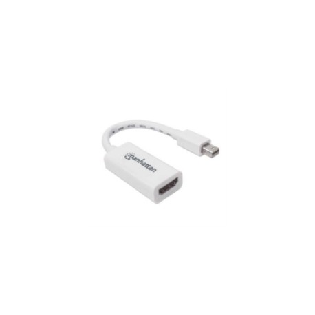 Adaptador Manhattan Pasivo Mini DisplayPort a HDMI-H Color Blanco