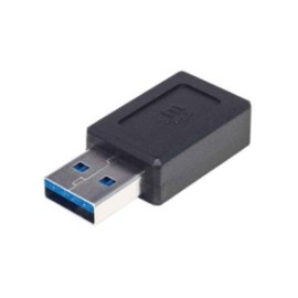 Adaptador Manhattan USB-A a USB-C Súper Velocidad Color Negro