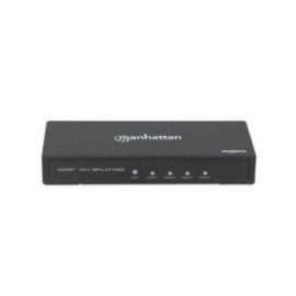 Adaptador Manhattan Video Splitter HDMI 4k a 60Hz 4 Puertos Color Negro