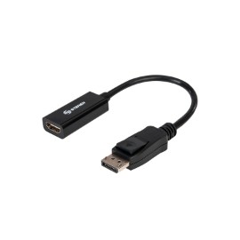 Adaptador Steren DisplayPort a HDMI Salida de Video Color Negro