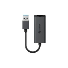 Adaptador Steren USB 3.0 a Gigabit Ethernet RJ45 Color Negro