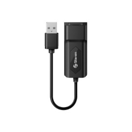 Adaptador Steren USB a Fast Ethernet RJ45 Color Negro