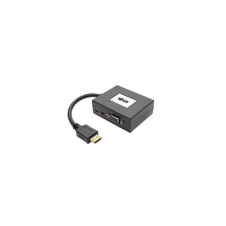 Adaptador Tripp Lite HDMI a VGA Audio 152m TAA Color Negro