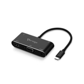 Adaptador Vorago ADP-350 5 en 1 USB Tipo C a HDMI/VGA/USB